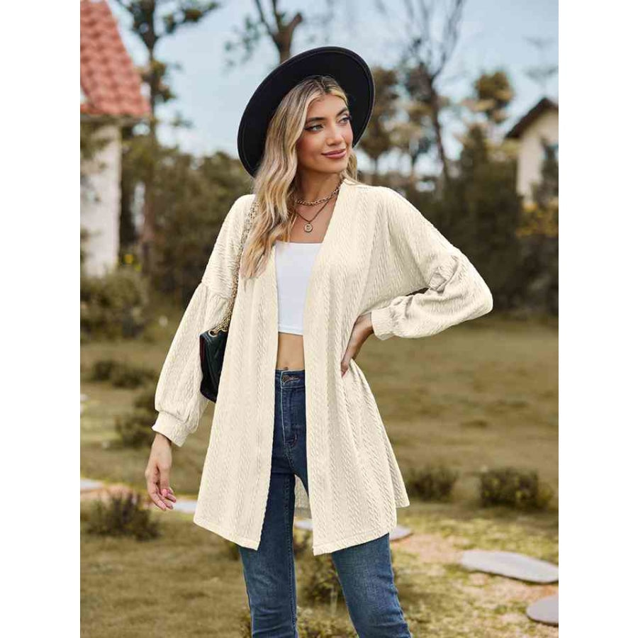 Open Front Longline Cardigan