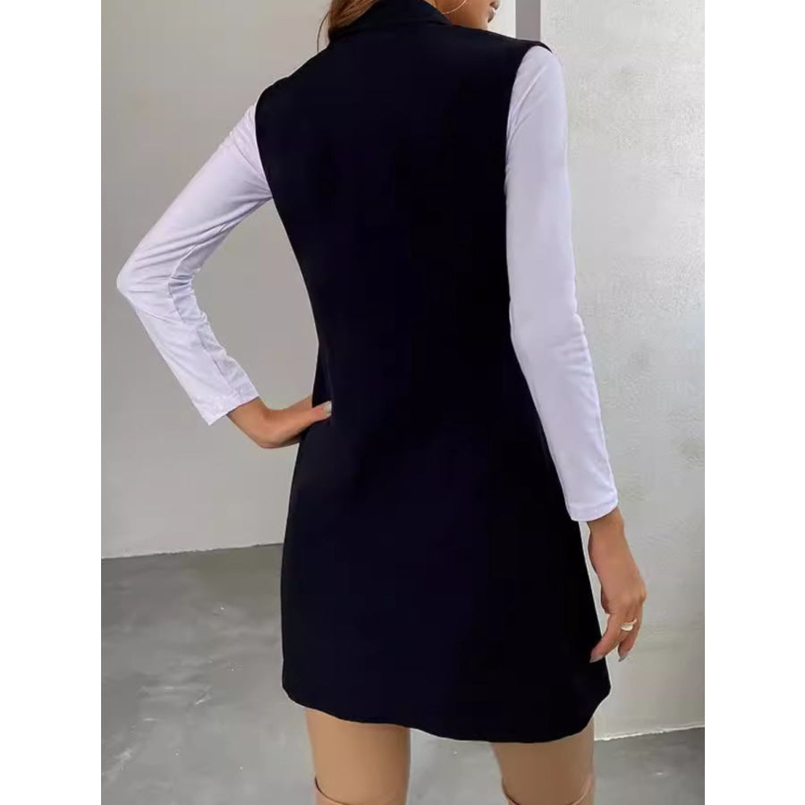 Open Front Longline Vest Coat Apparel and Accessories