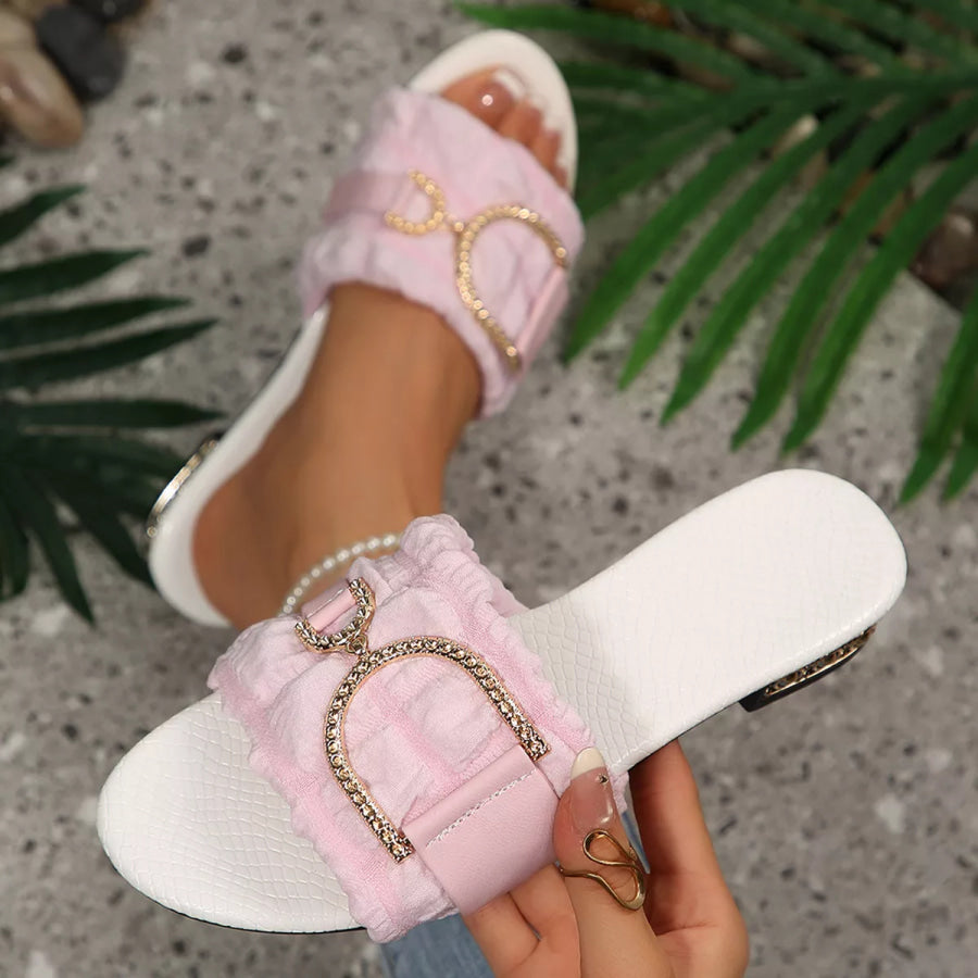 Open Toe Block Heels Sandals Apparel and Accessories