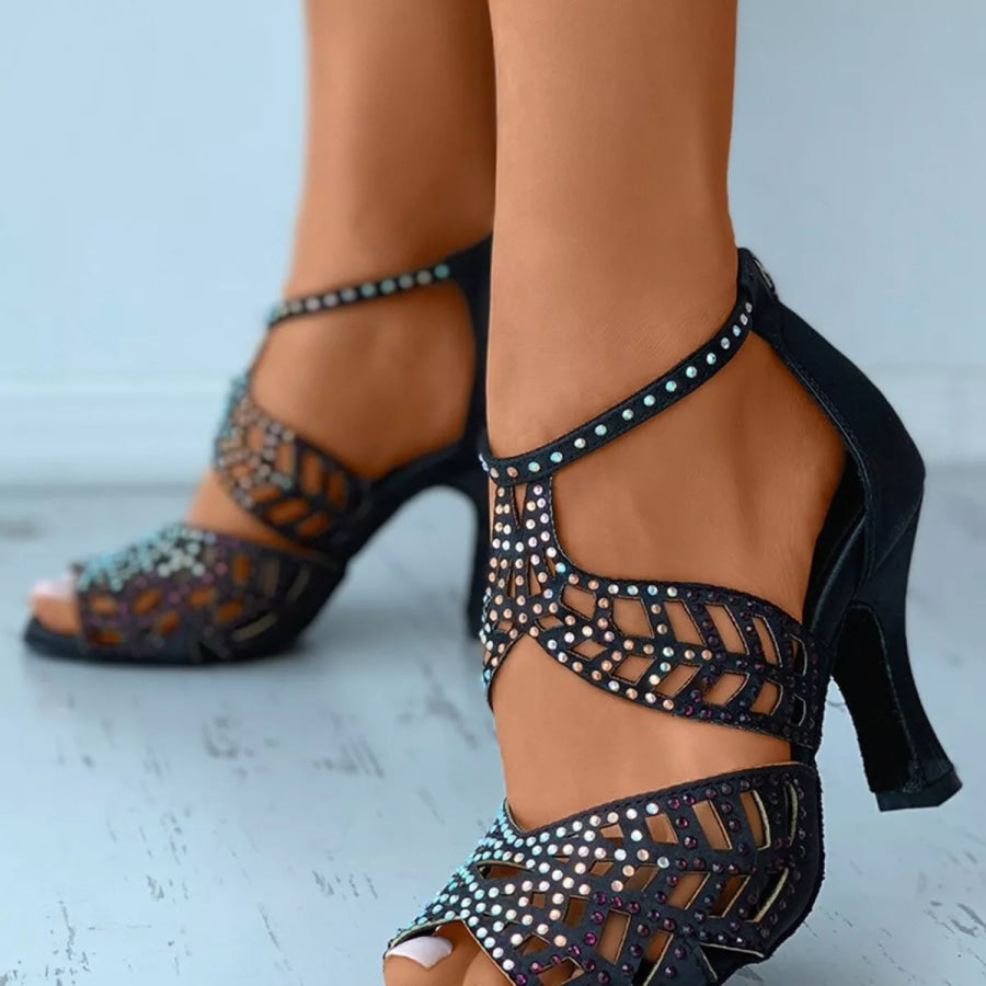 Open Toe Block Heels Sandals Apparel and Accessories