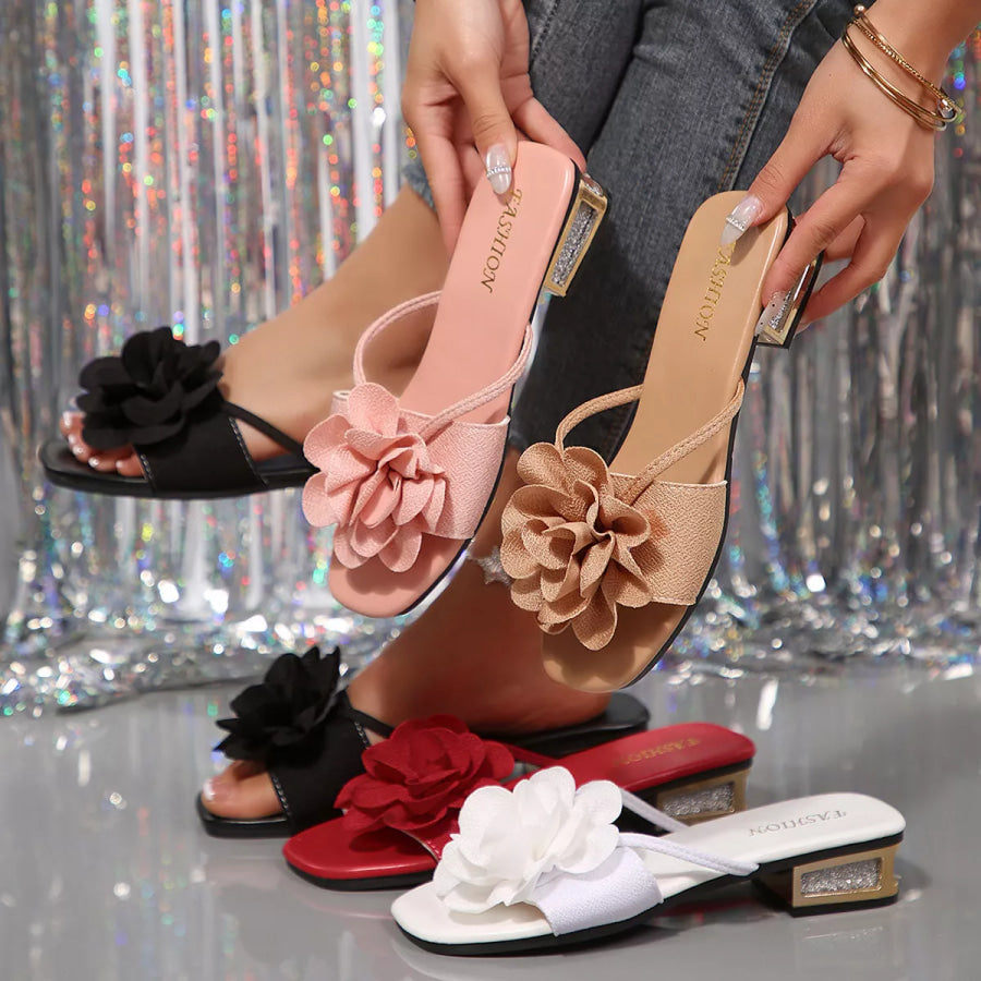 Open Toe Block Heels Sandals Apparel and Accessories