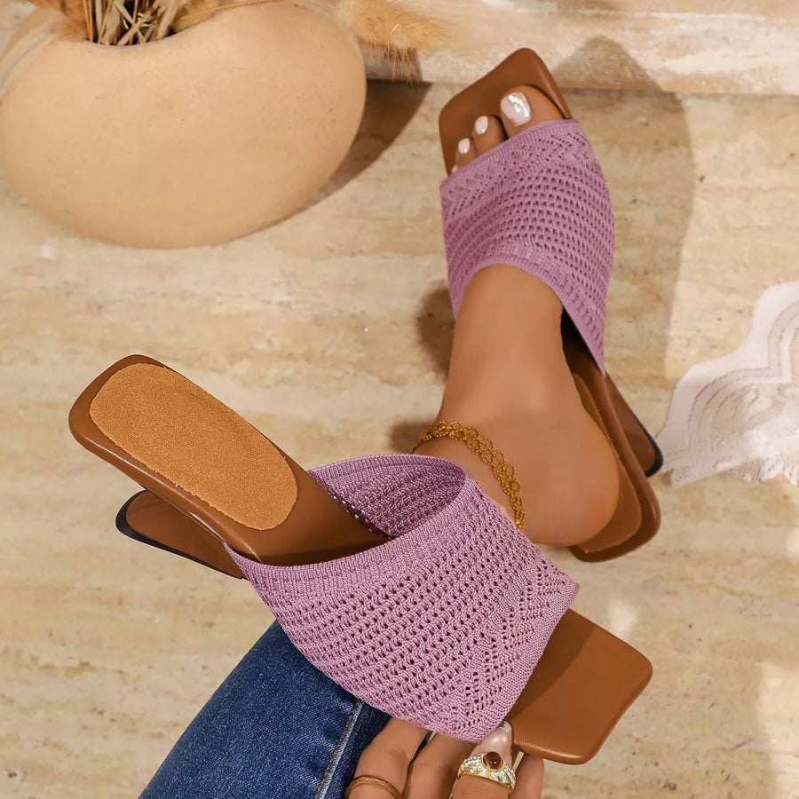 Open Toe Block Heels Sandals Apparel and Accessories