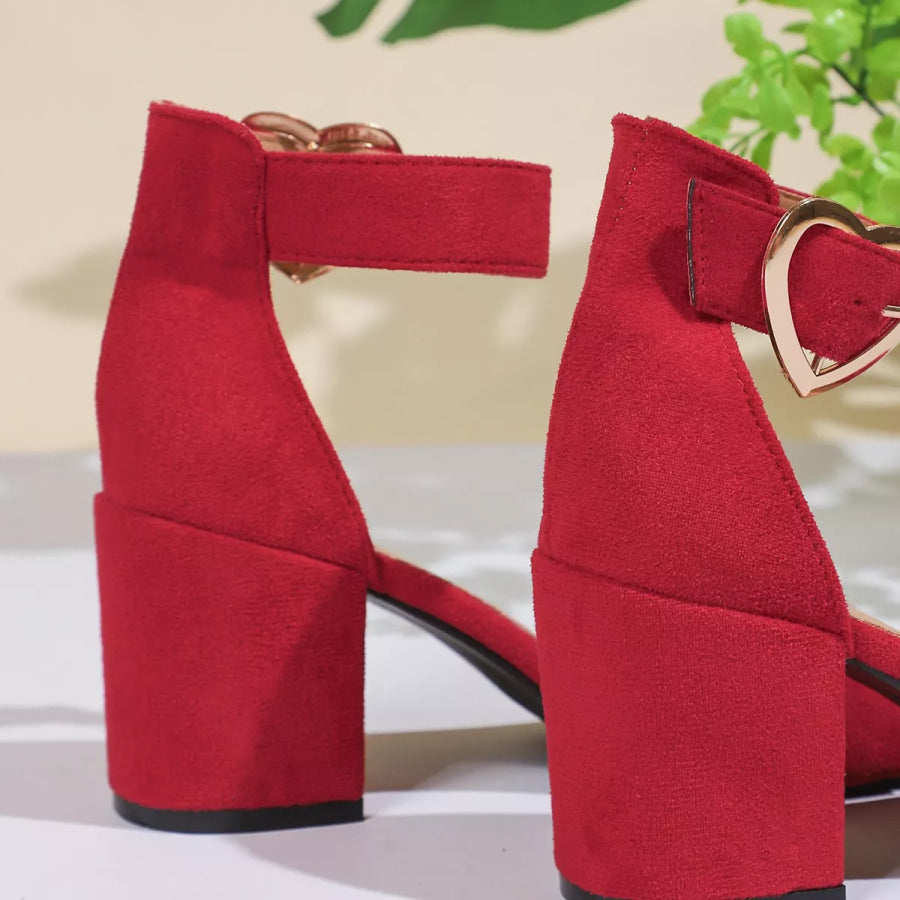 Open Toe Block Heels Sandals Apparel and Accessories