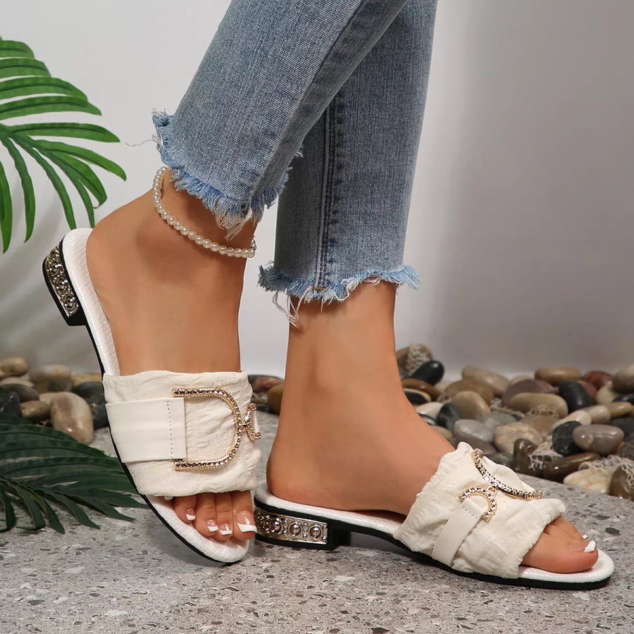 Open Toe Block Heels Sandals Apparel and Accessories