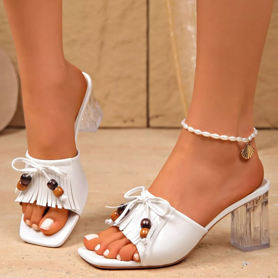 Open Toe Block Heels Sandals Apparel and Accessories