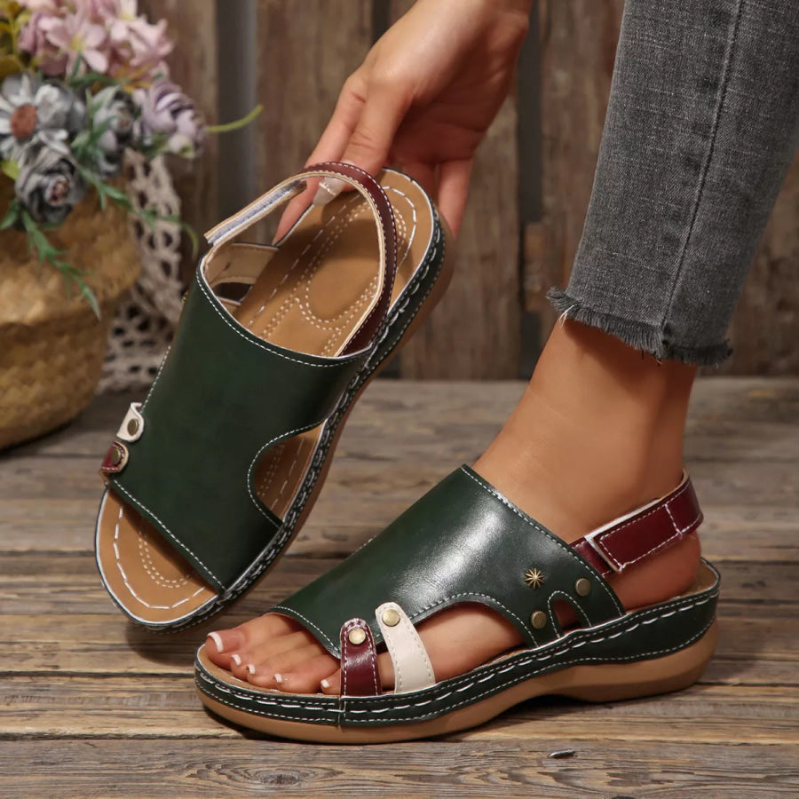 Open Toe Flats Sandals Apparel and Accessories