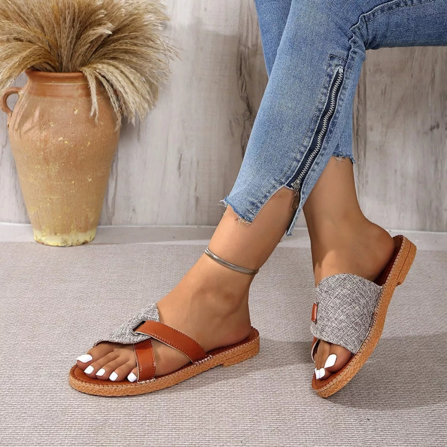 Open Toe Flats Sandals Apparel and Accessories