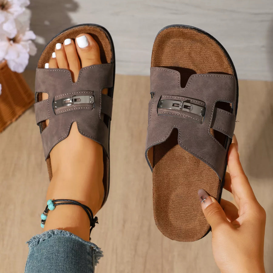Open Toe Flats Sandals Apparel and Accessories