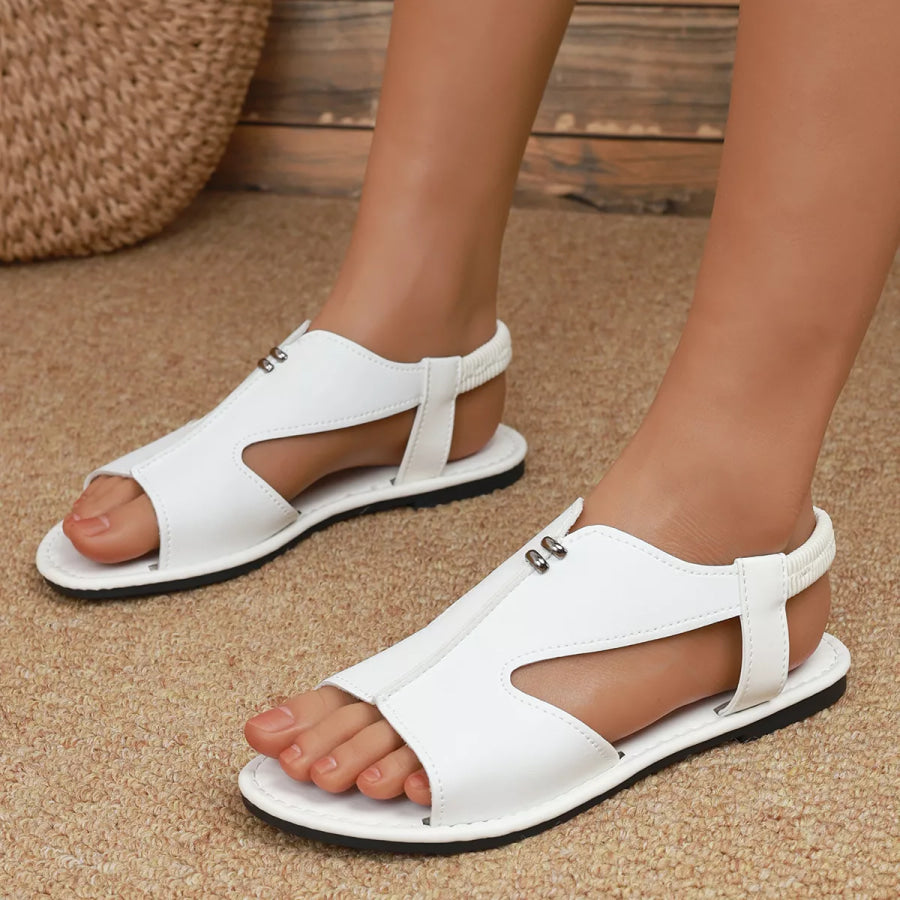 Open Toe Flats Sandals Apparel and Accessories