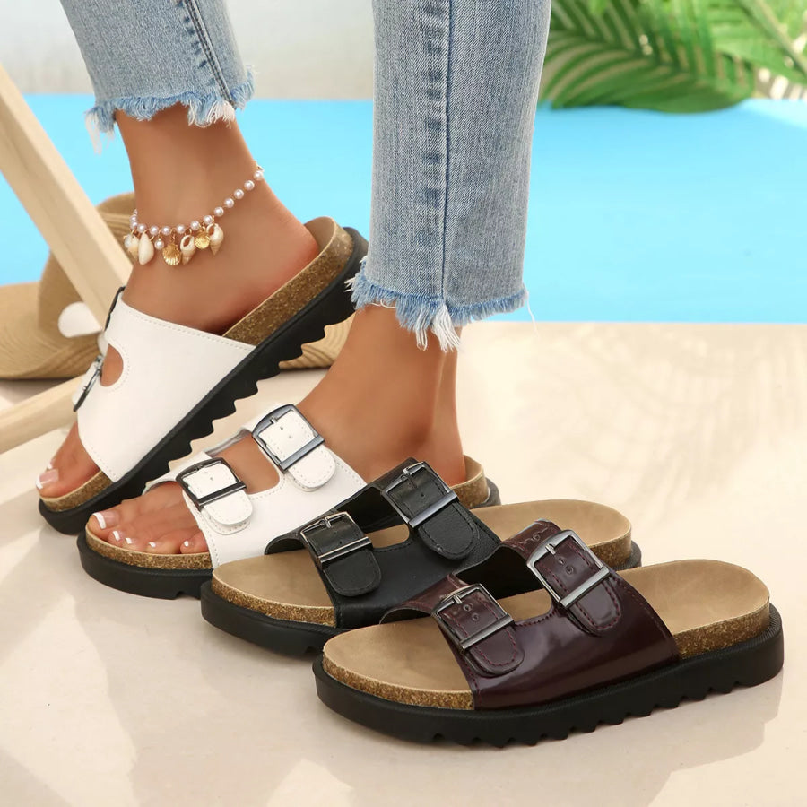 Open Toe Flats Sandals Apparel and Accessories