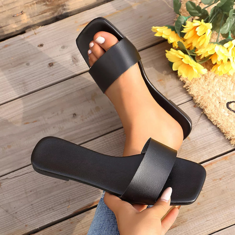 Open Toe Flats Sandals Apparel and Accessories