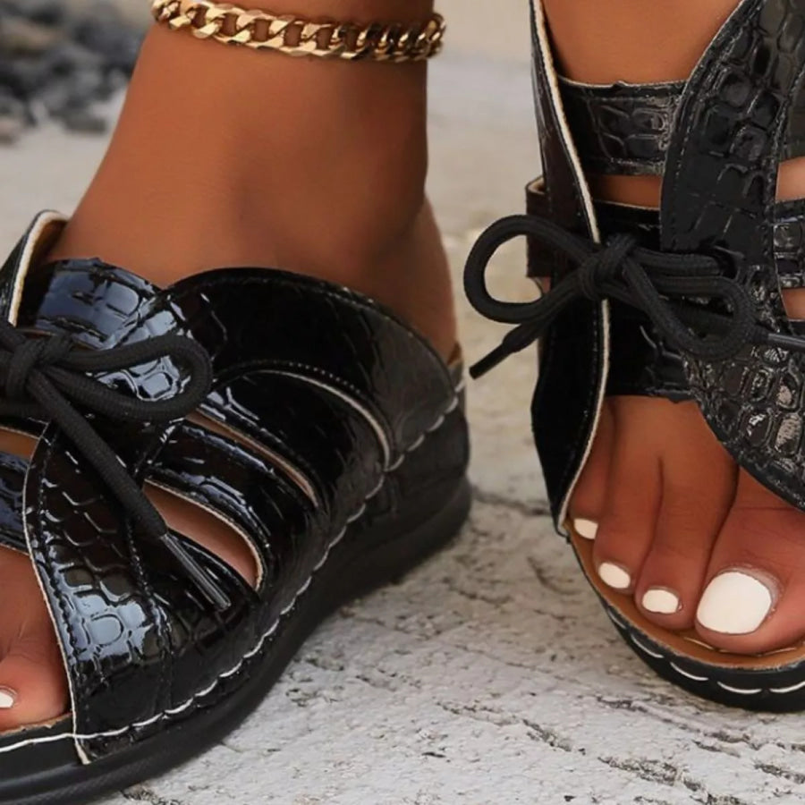 Open Toe Flats Sandals Apparel and Accessories