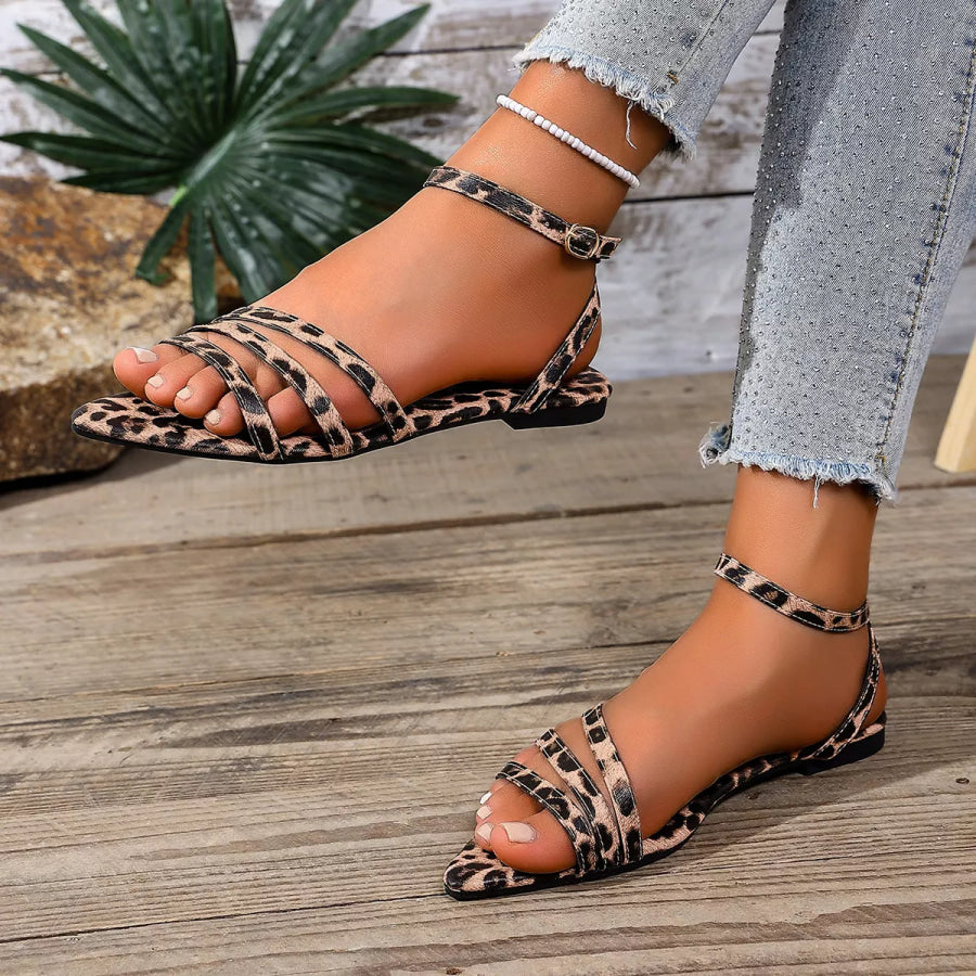 Open Toe Flats Sandals Apparel and Accessories