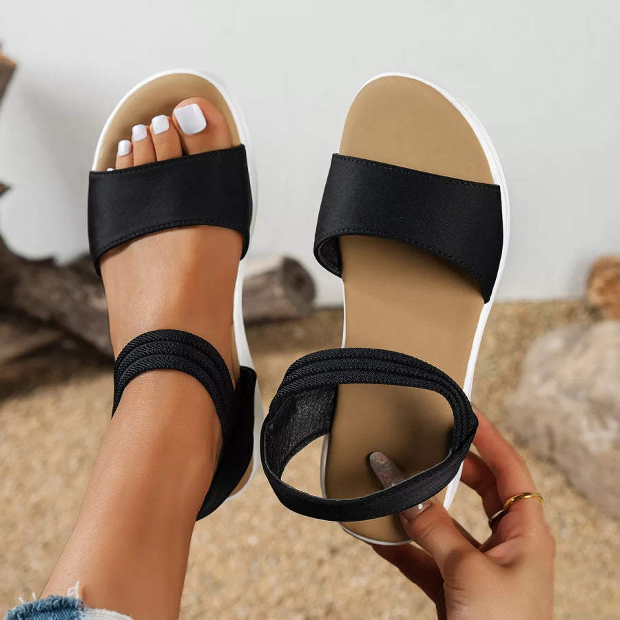Open Toe Flats Sandals Apparel and Accessories