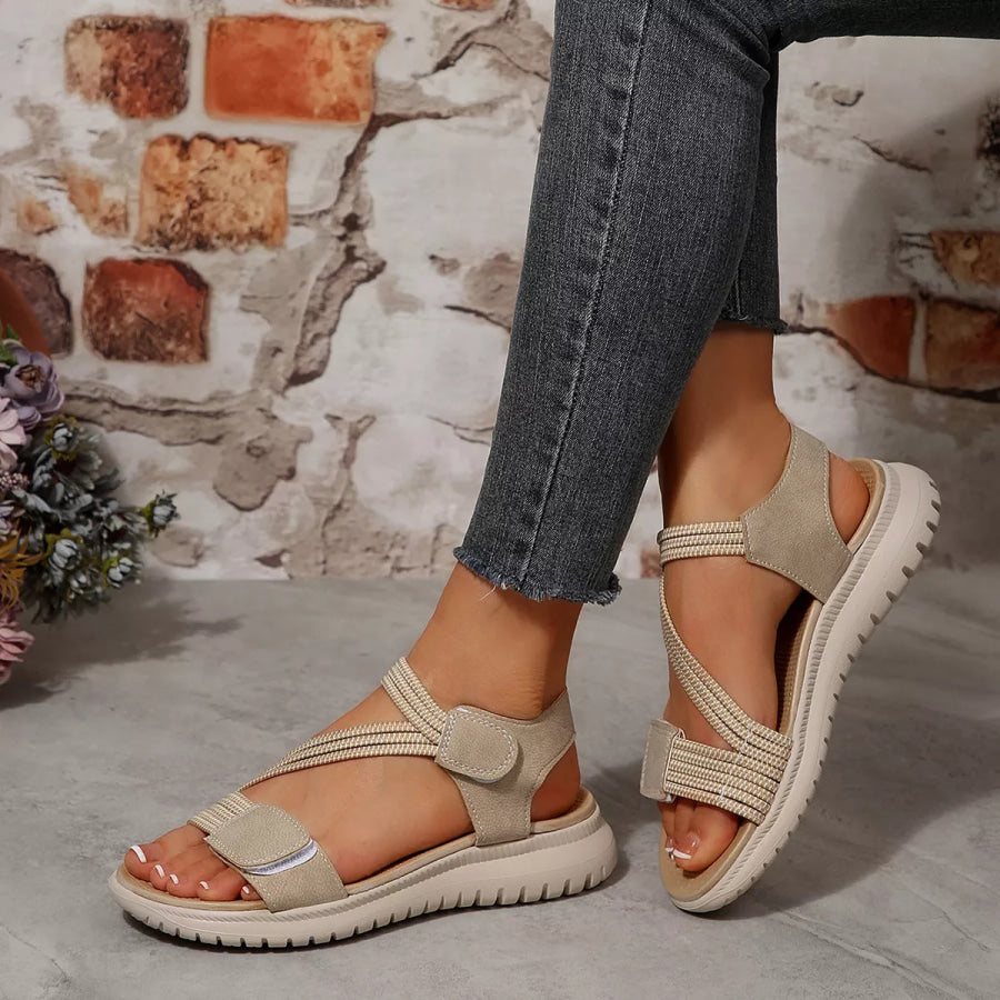 Open Toe Flats Sandals Apparel and Accessories