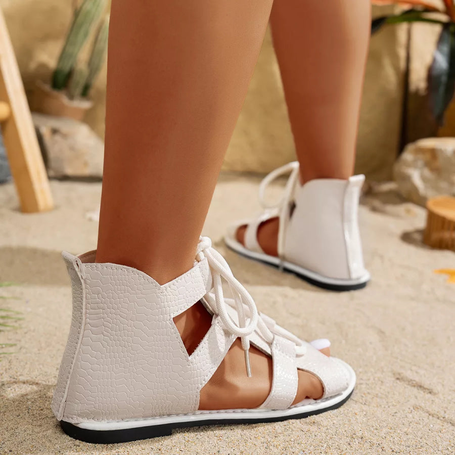 Open Toe Flats Sandals Apparel and Accessories