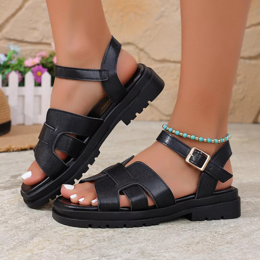 Open Toe Flats Sandals Apparel and Accessories