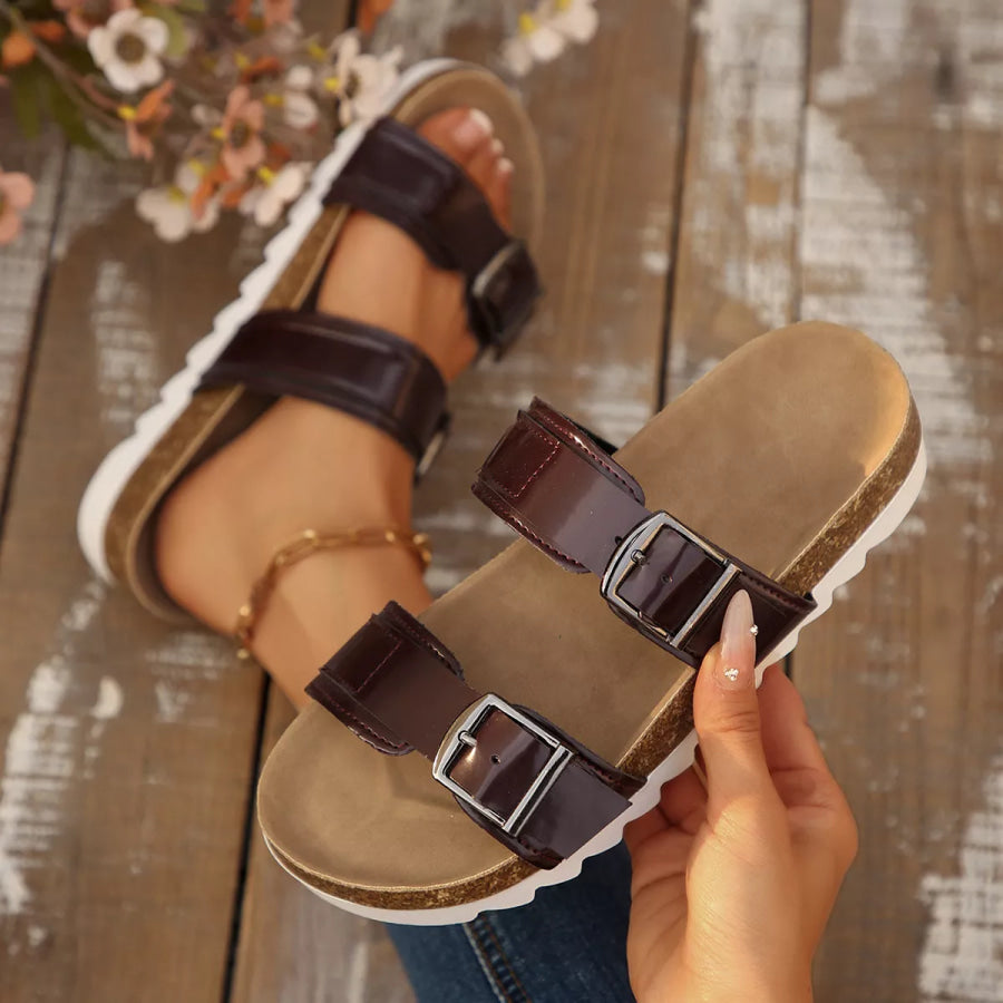 Open Toe Flats Sandals Apparel and Accessories