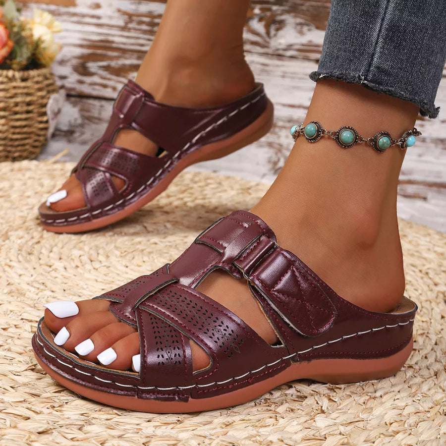 Open Toe Flats Sandals Apparel and Accessories
