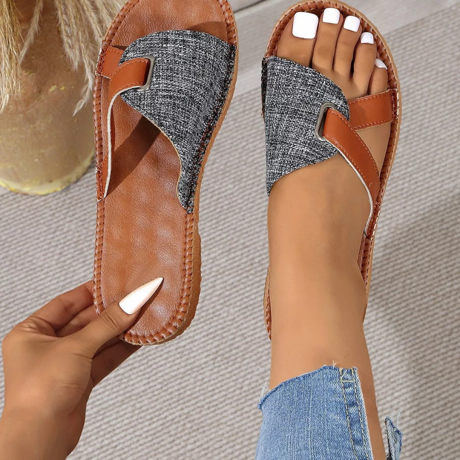Open Toe Flats Sandals Apparel and Accessories