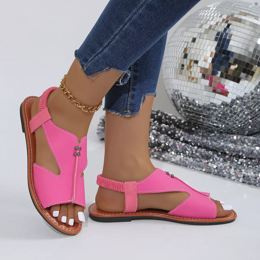 Open Toe Flats Sandals Apparel and Accessories