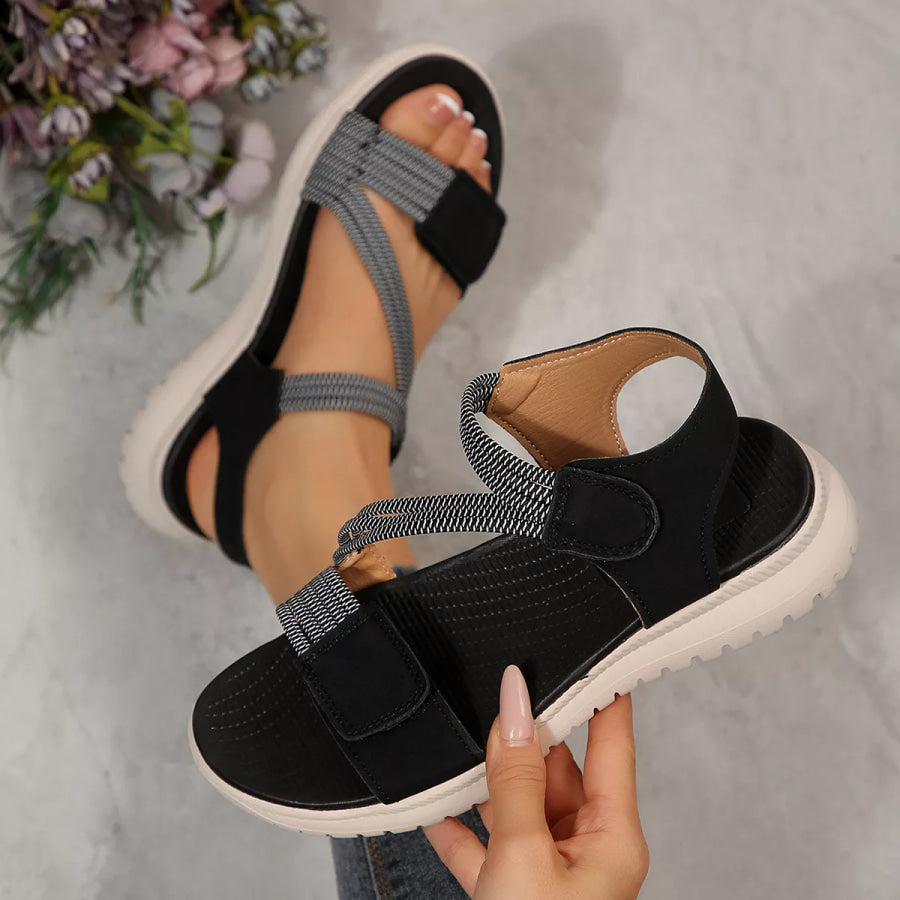 Open Toe Flats Sandals Apparel and Accessories