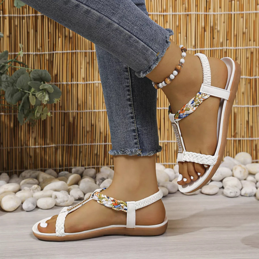 Open Toe Flats Sandals Apparel and Accessories