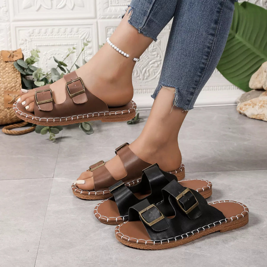 Open Toe Flats Sandals Apparel and Accessories