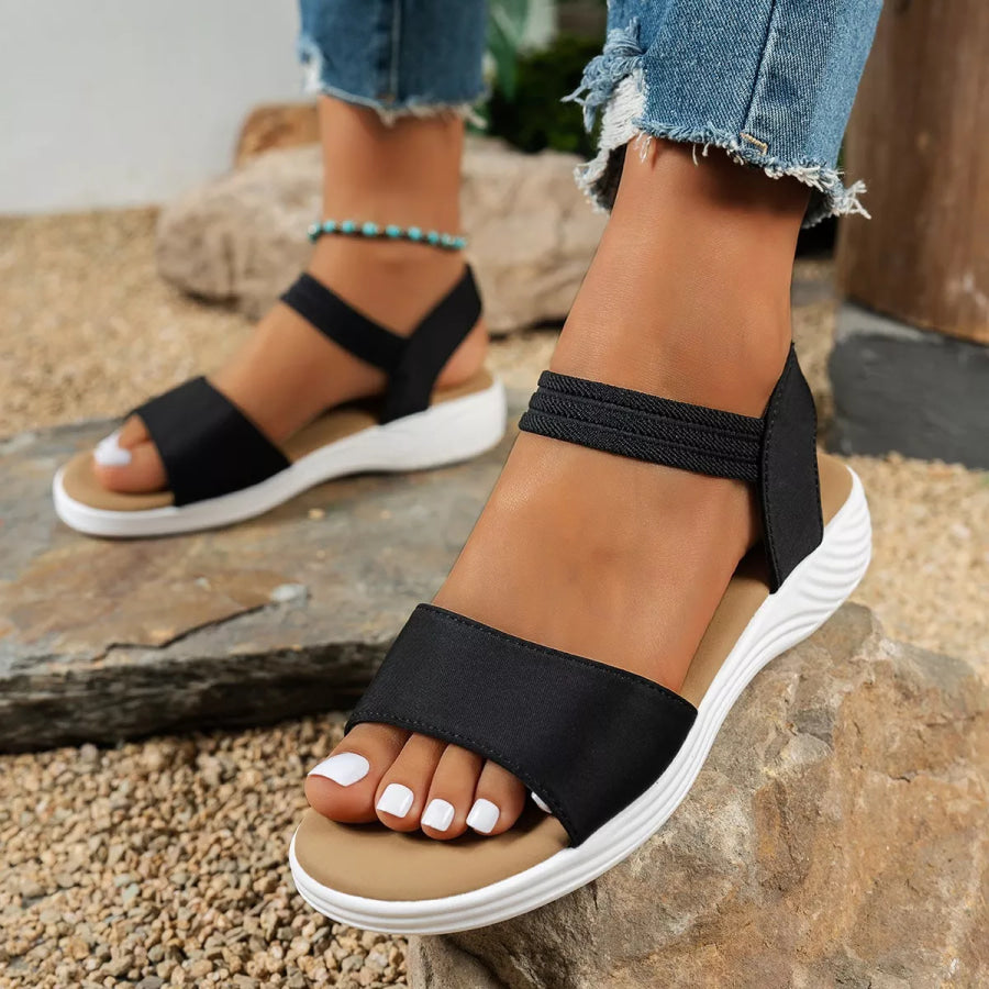 Open Toe Flats Sandals Apparel and Accessories