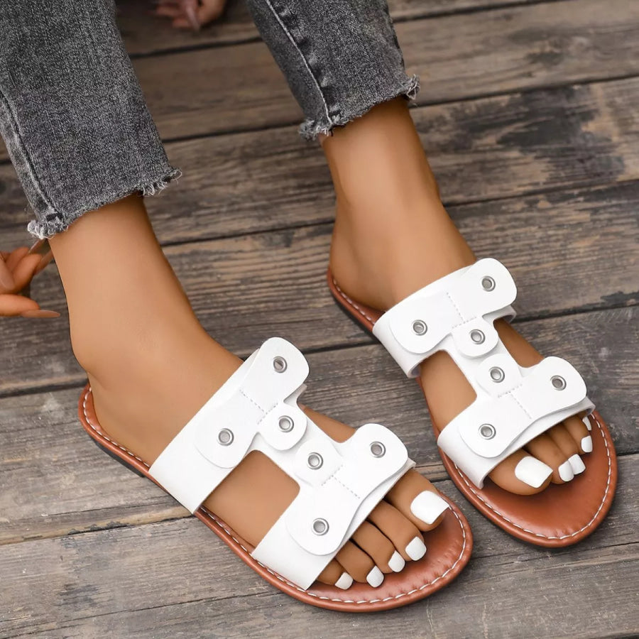 Open Toe Flats Sandals Apparel and Accessories