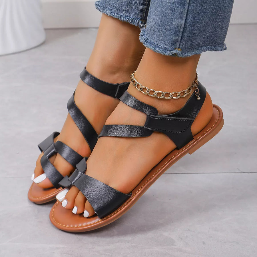 Open Toe Flats Sandals Apparel and Accessories