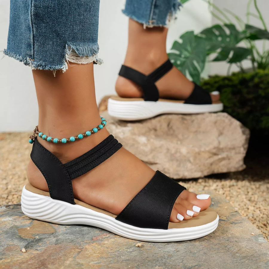 Open Toe Flats Sandals Apparel and Accessories