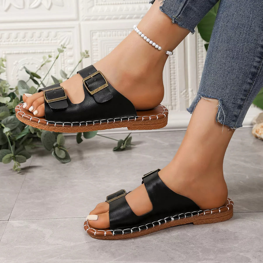 Open Toe Flats Sandals Apparel and Accessories