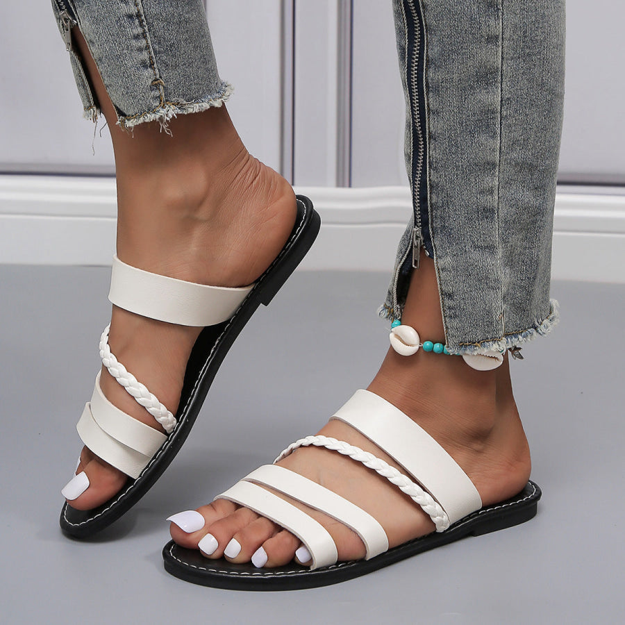 Open Toe Flats Sandals Apparel and Accessories