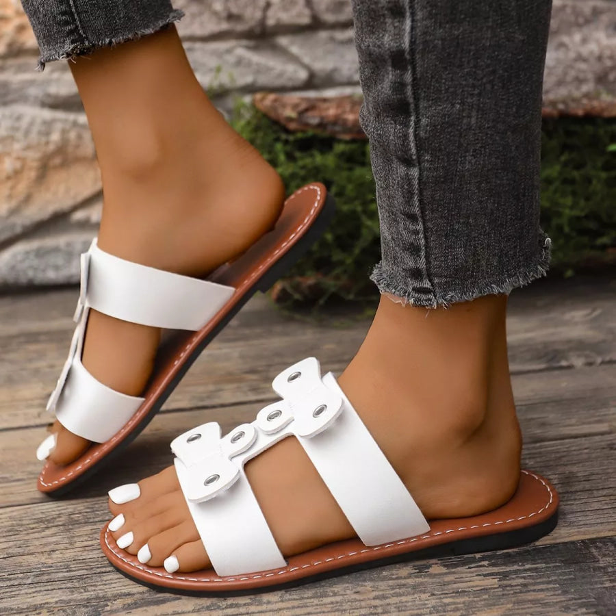 Open Toe Flats Sandals Apparel and Accessories