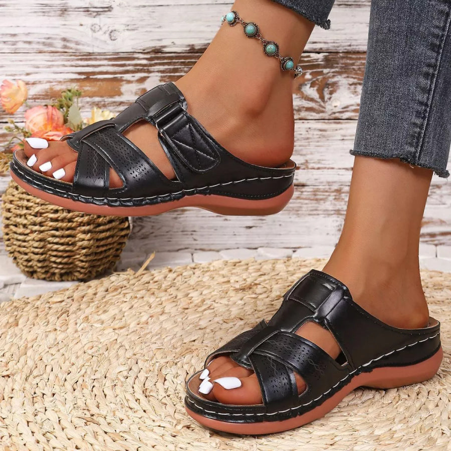 Open Toe Flats Sandals Apparel and Accessories