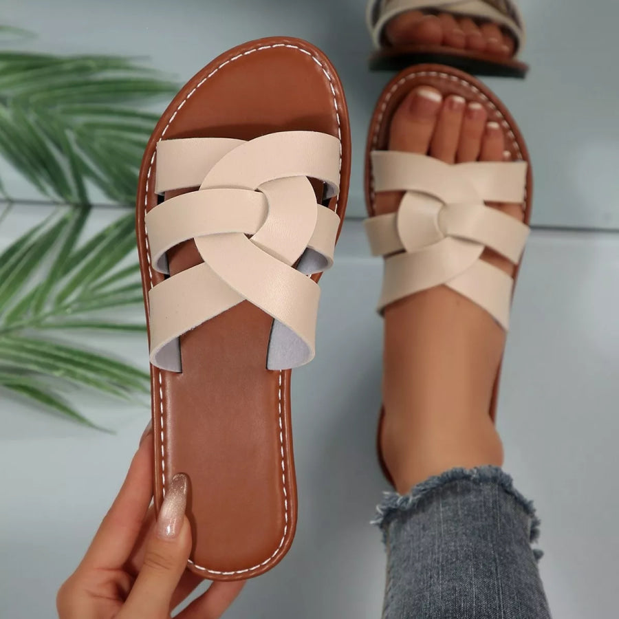 Open Toe Flats Sandals Apparel and Accessories