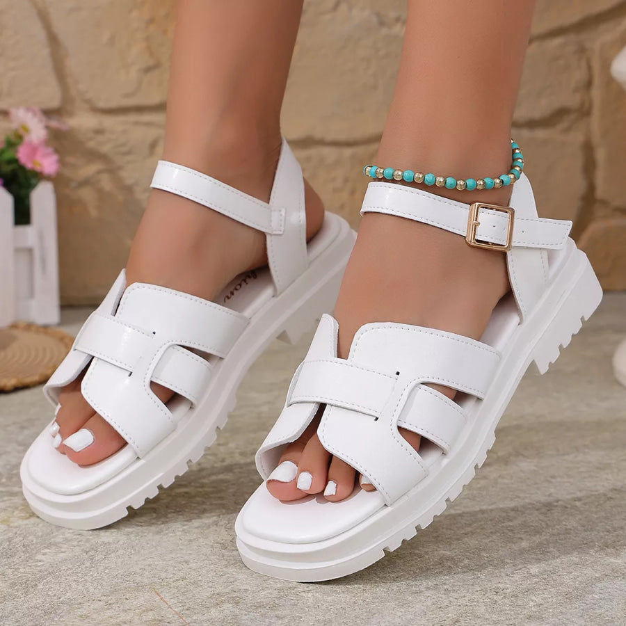 Open Toe Flats Sandals Apparel and Accessories