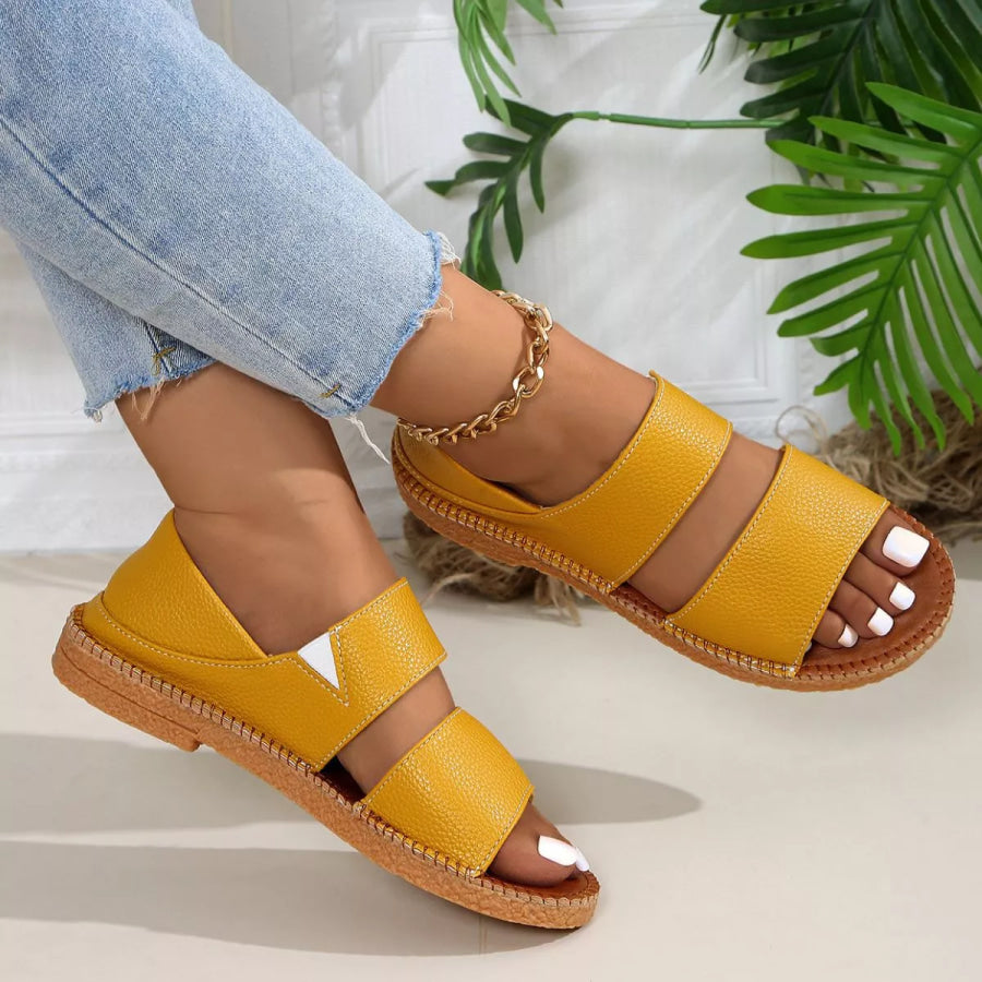 Open Toe Flats Sandals Apparel and Accessories