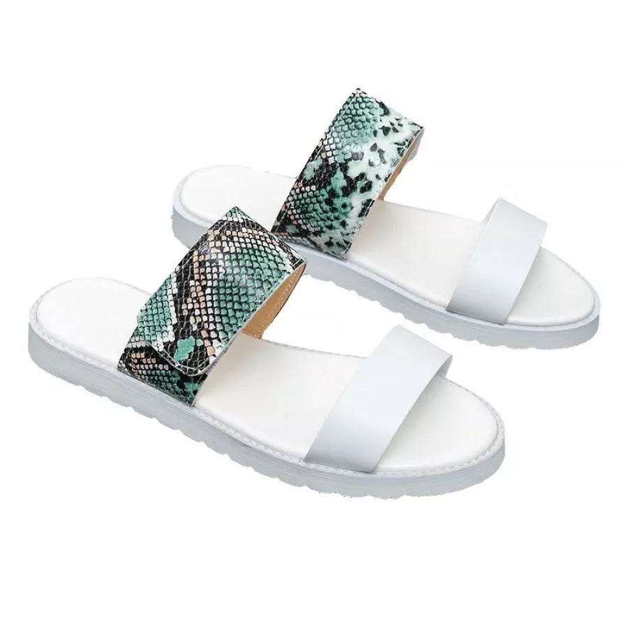Open Toe Flats Sandals Apparel and Accessories