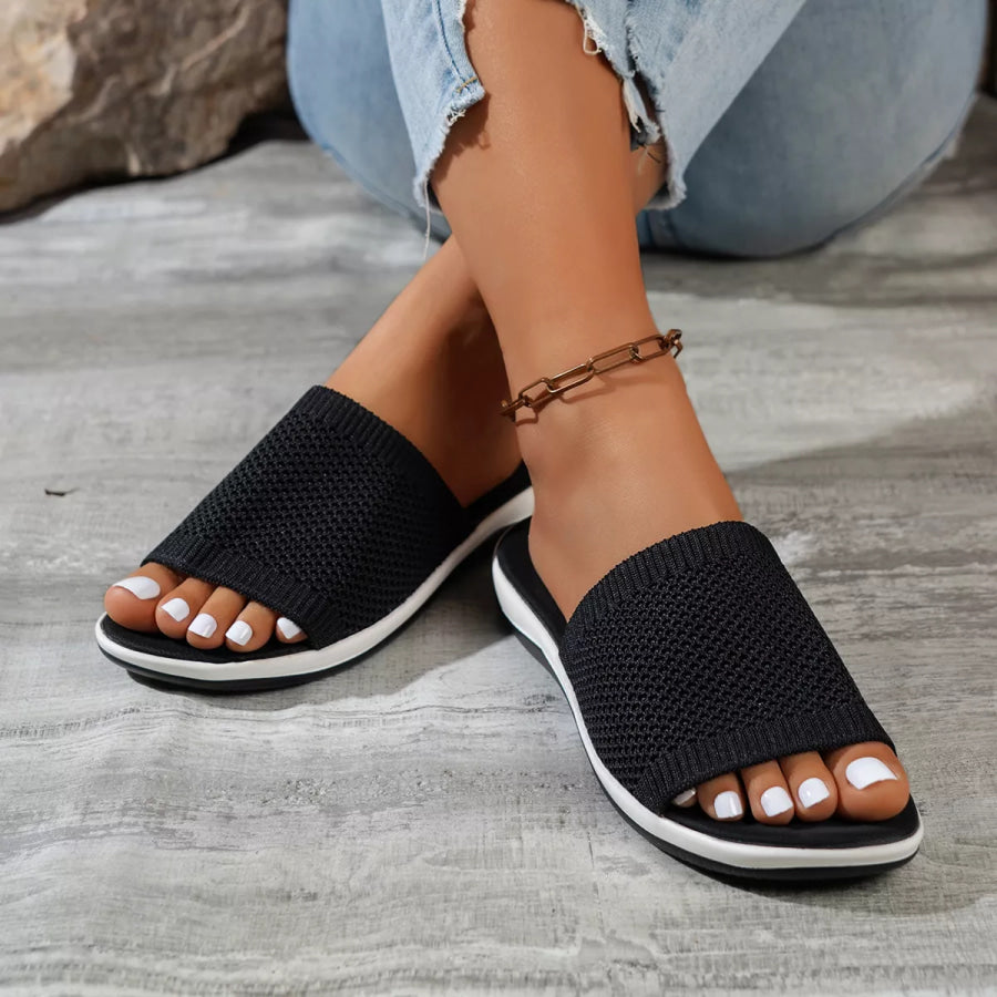 Open Toe Knit Sandals Apparel and Accessories