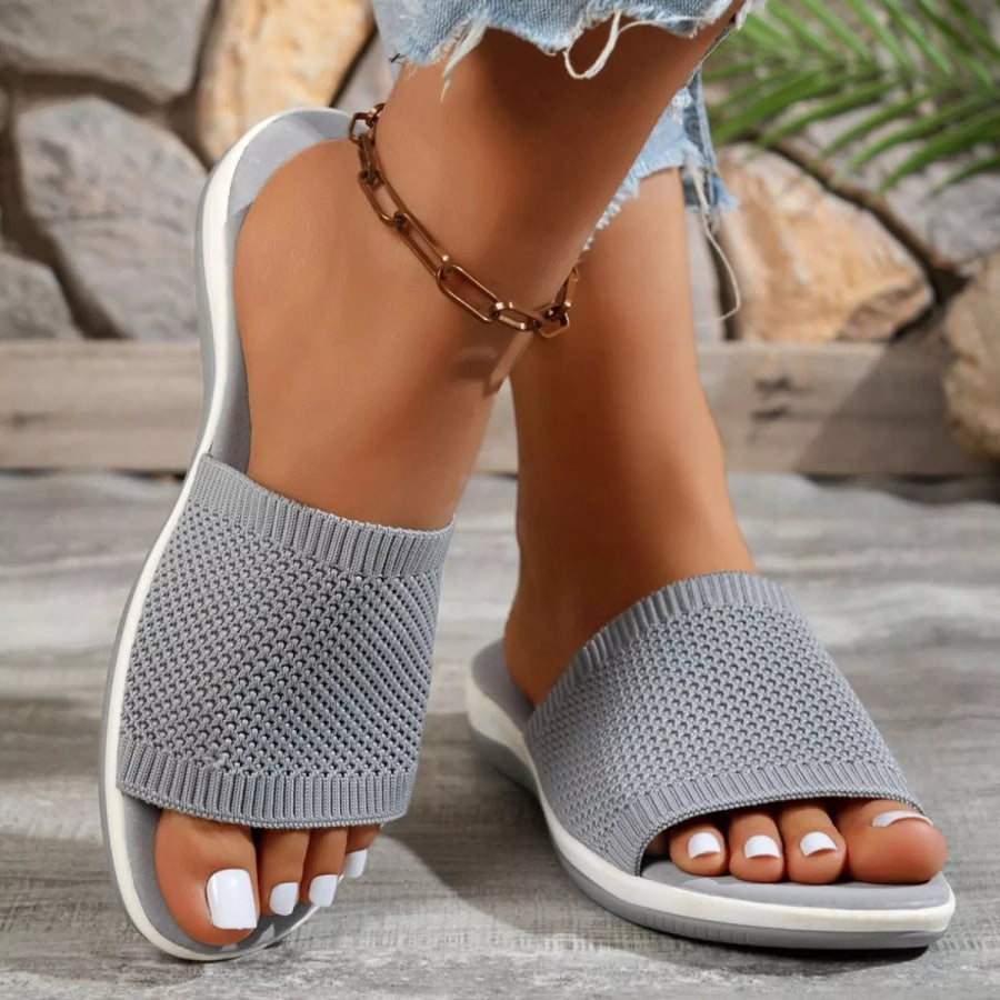 Open Toe Knit Sandals Apparel and Accessories