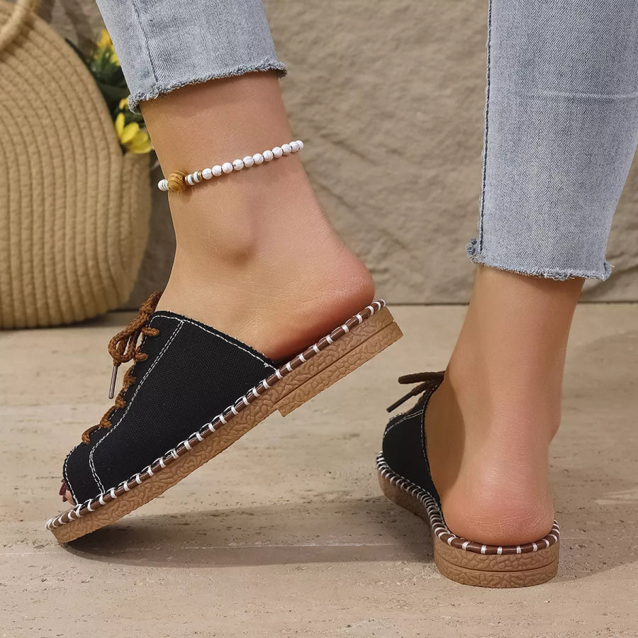 Open Toe Lace Up Sandals Apparel and Accessories