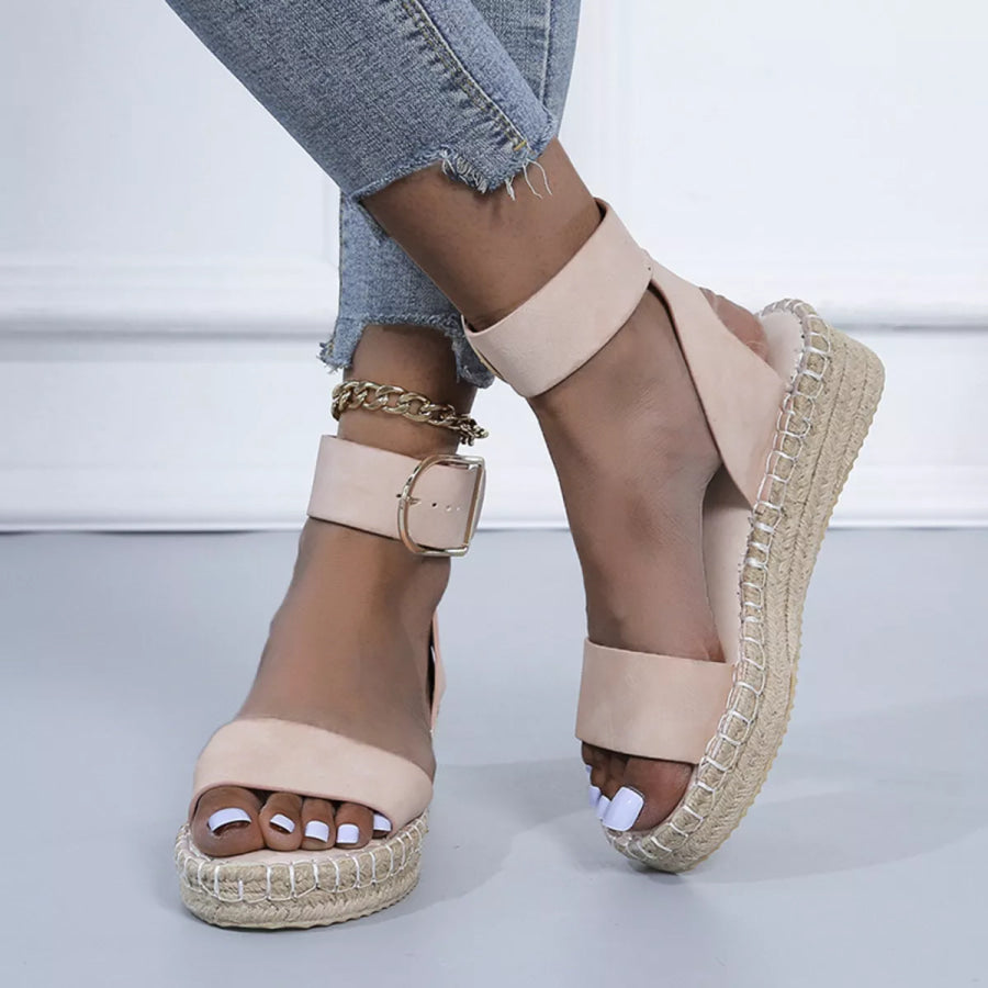 Open Toe Openwork Sandals Apparel and Accessories