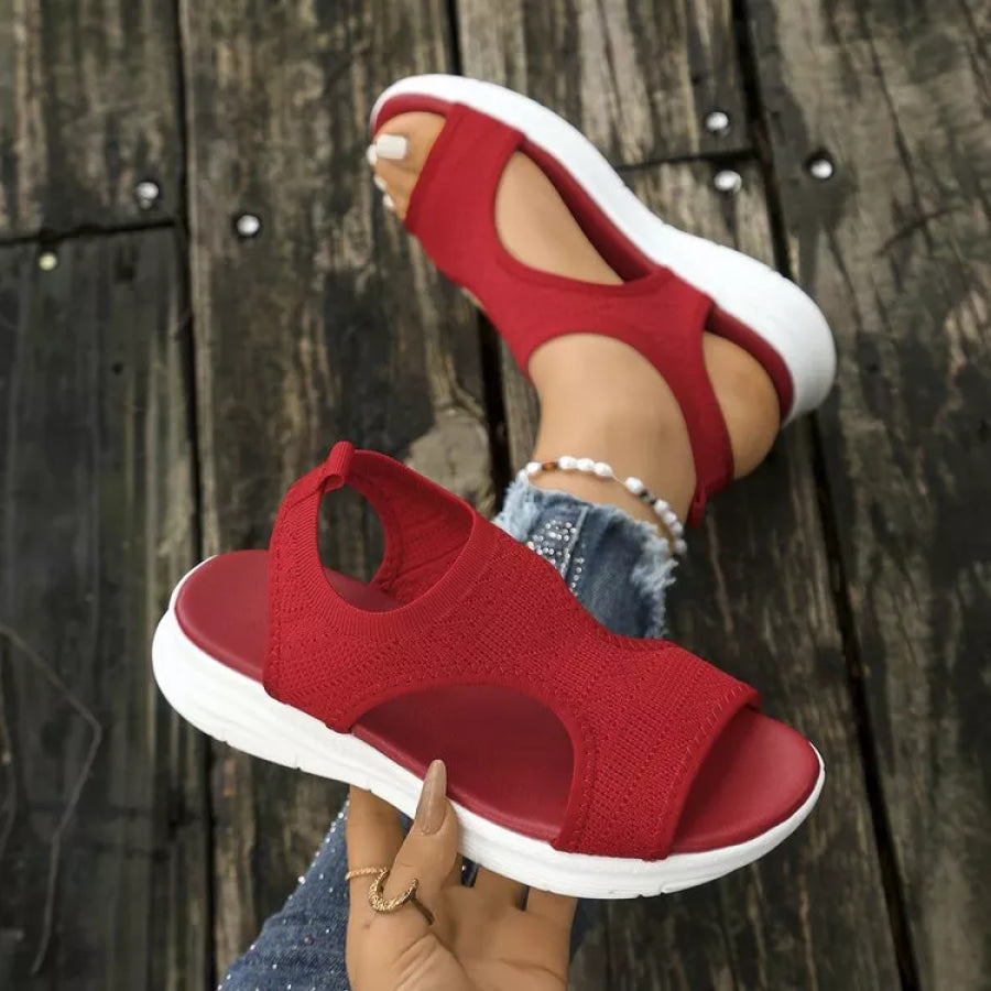 Open Toe Platform Sandals Apparel and Accessories
