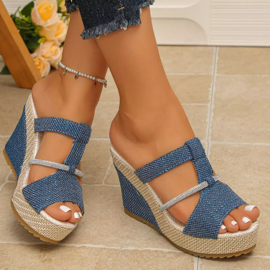 Open Toe Platform Sandals Apparel and Accessories