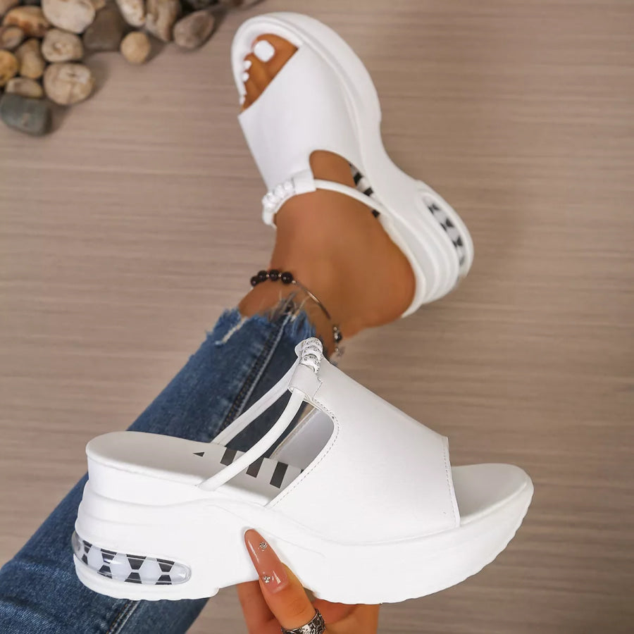 Open Toe Platform Sandals Apparel and Accessories
