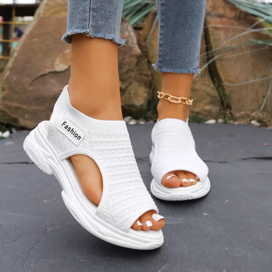 Open Toe Platform Sandals Apparel and Accessories