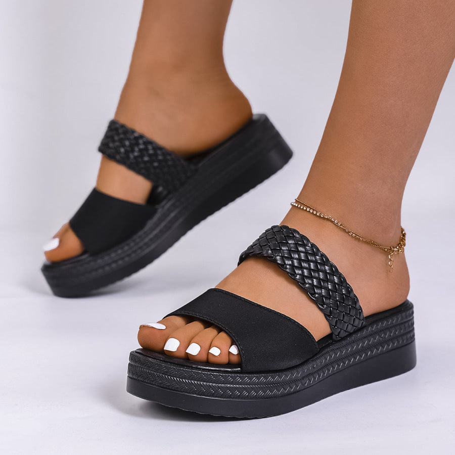 Open Toe Platform Sandals Apparel and Accessories