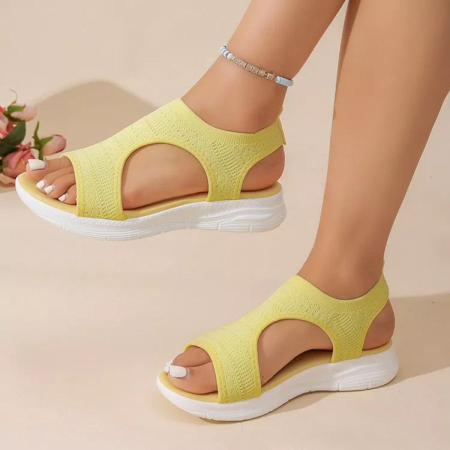 Open Toe Platform Sandals Apparel and Accessories